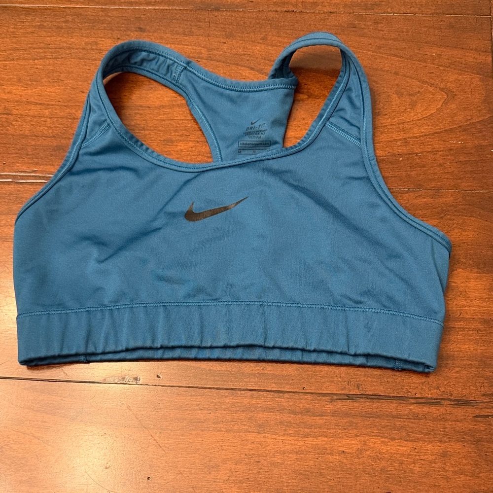 Nike Women's Teal Blue Dri-FIT Racerback Sports Bra